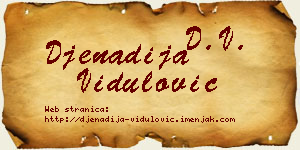 Đenadija Vidulović vizit kartica